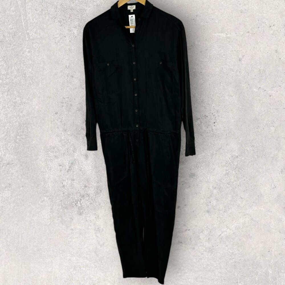 NWT Aritzia Wilfred Drapy Lyocell Jumpsuit Long Sleeve‎ Womens Size XXS Utility